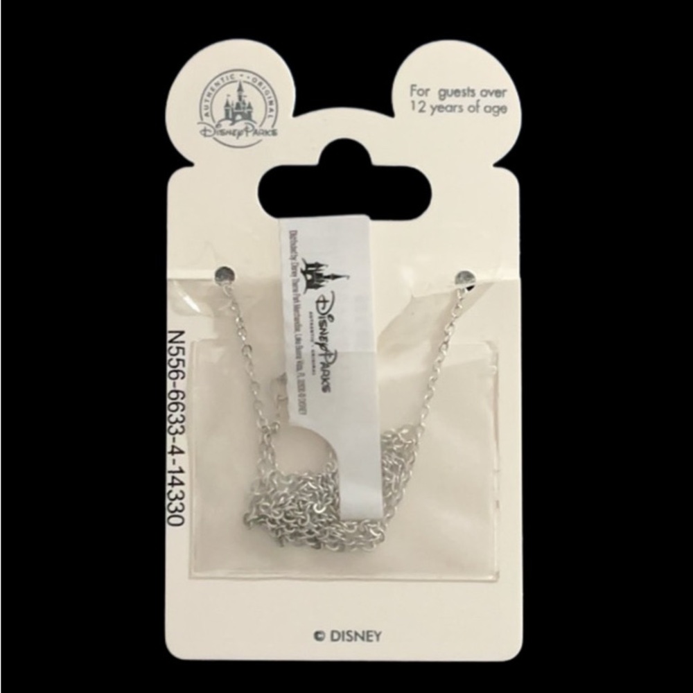 DISNEY PARKS  Run Princess Marathon Silver Charm Necklace Minnie Mouse Shoe NWT - Picture 7 of 8